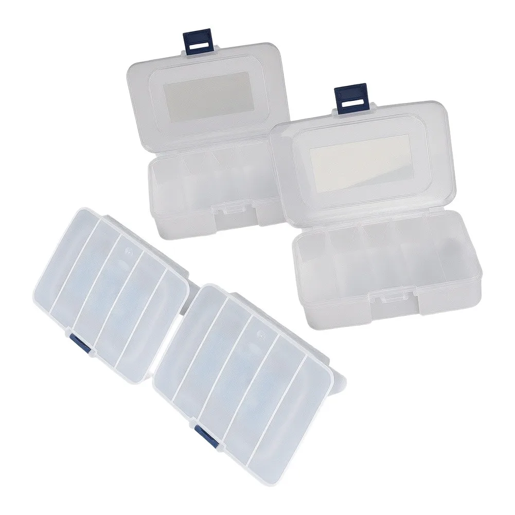 4PCS Transparent for Tool Organizer Box for Sorting Small for Hardware for Fishing Tackle Craft Materials and Workshop