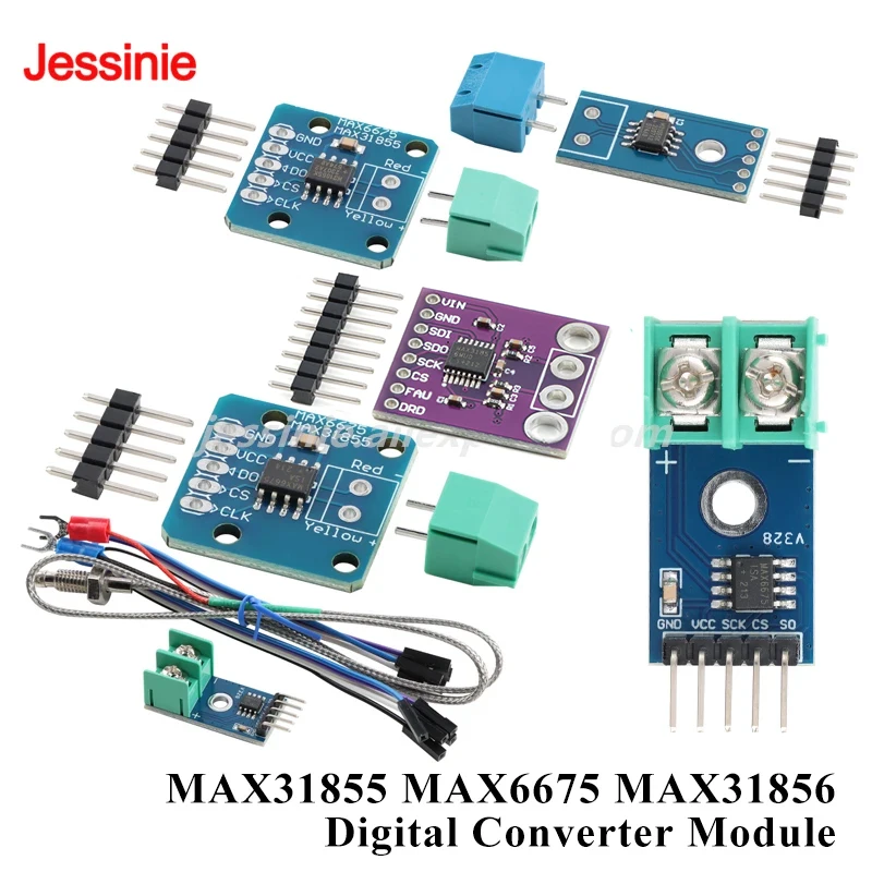 Max31855 max6675 max31856 sensor termopar compensado de junção fria tipo k medição de alta temperatura para arduino