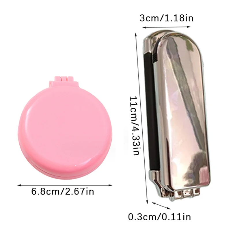 1PC Foldable Airbag Comb With Mirror Massage Scalp Cloud Shaped Household Hair Fluffy Comb Portable Make Up Mirror Massage Comb