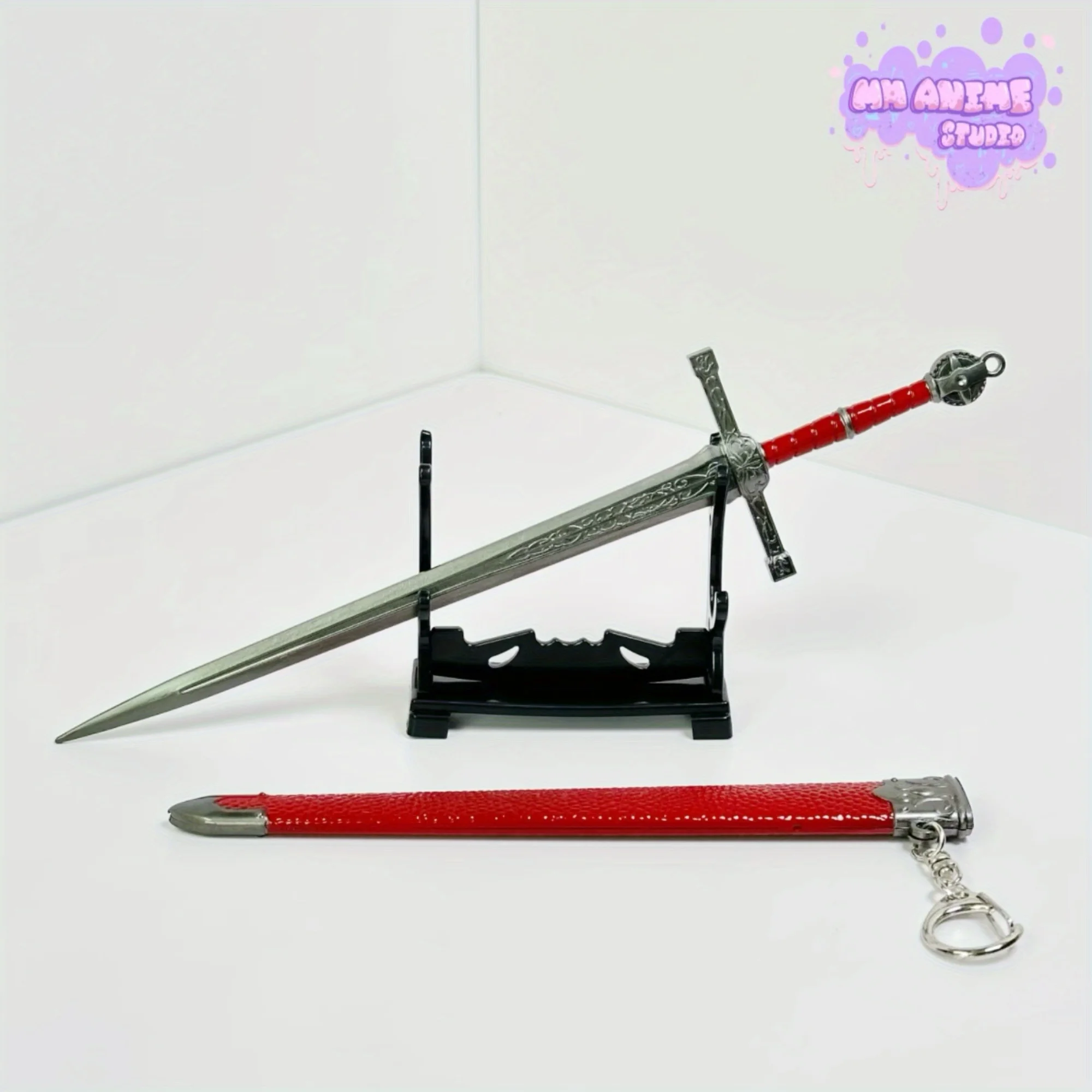 9.8 inch Elden Lordsworn's Rechte Zwaard Metalen Katana Zwaard Originele Samurai Sabel Ninja Mes Cosplay Accessoires Prop Speelgoed