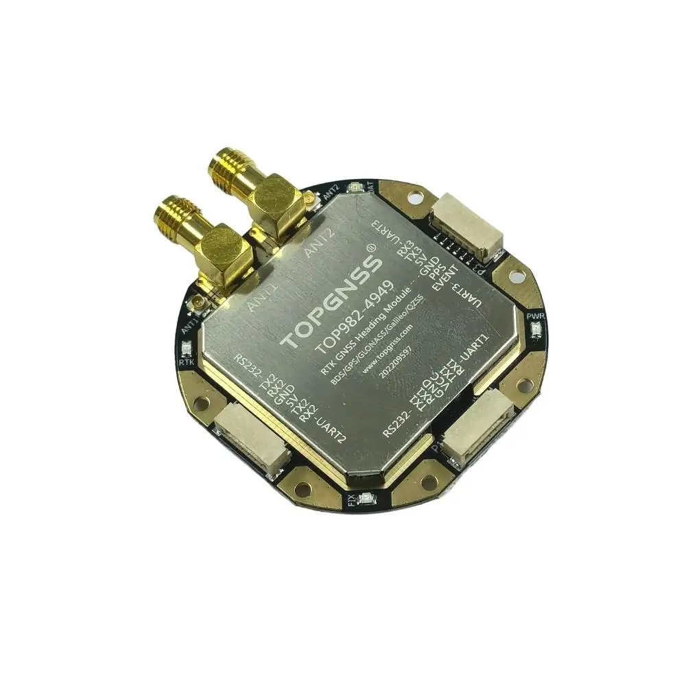 TOP982-4949 Positioning and Heading RTK High Precision 9-36V GNSSL1 L2 L5 GNSS Module Antenna GPS BDS GLONASS GALILEO QZSS