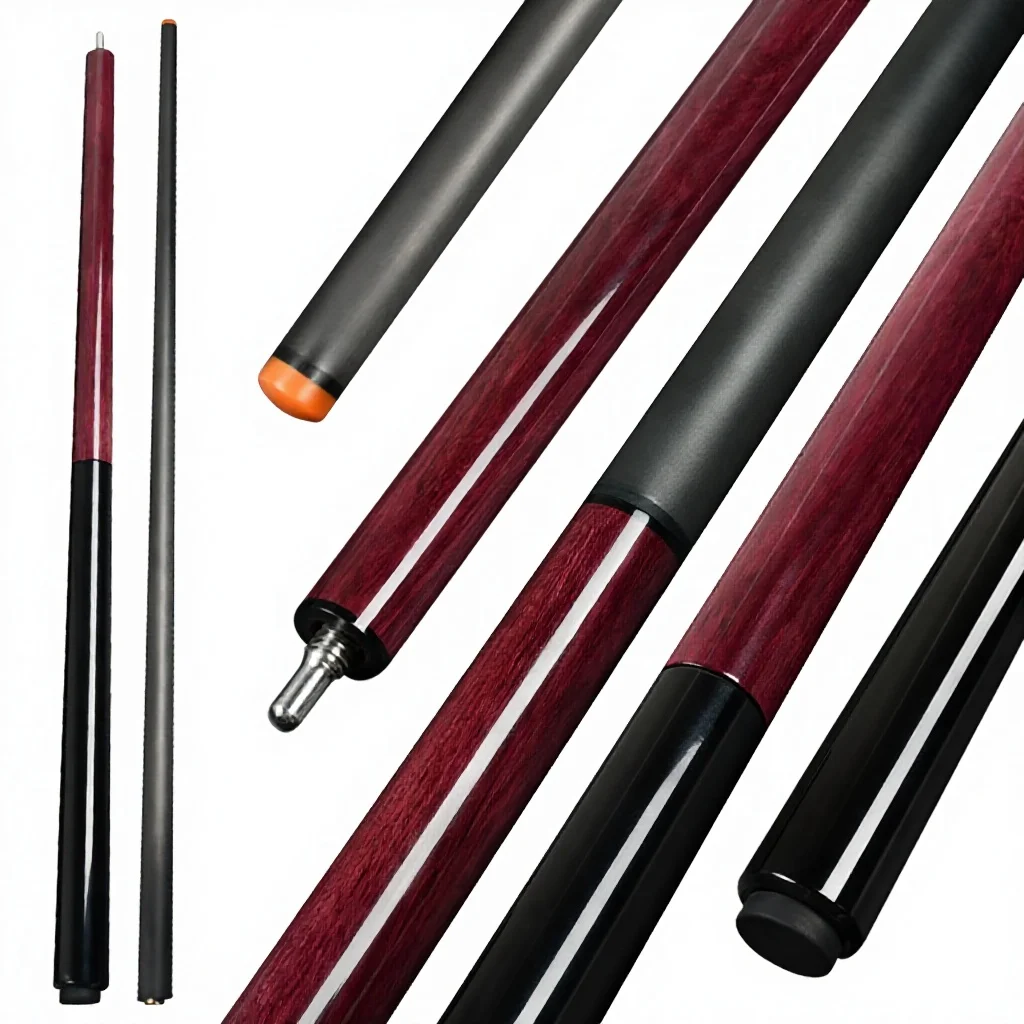 

2026 Jumping Integrated Carbon Fiber Pool Billiard Cue Big Head Nine-ball Black Eight-shot 3/4 Jointed Split Club