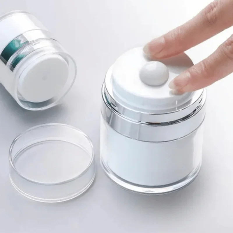 

Cream Jar Vacuum Bottle Airless Pump Jar Travel Containers For Lotion Leak Proof Empty Refillable Cosmetic Acrylic Jar Container
