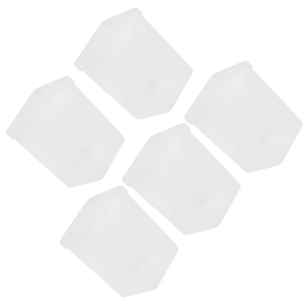 5 قطعة صندوق تخزين وسادات قطنية منظم أكريليك شفاف حامل إكسسوارات صغيرة للحمام وغرفة النوم والسفر