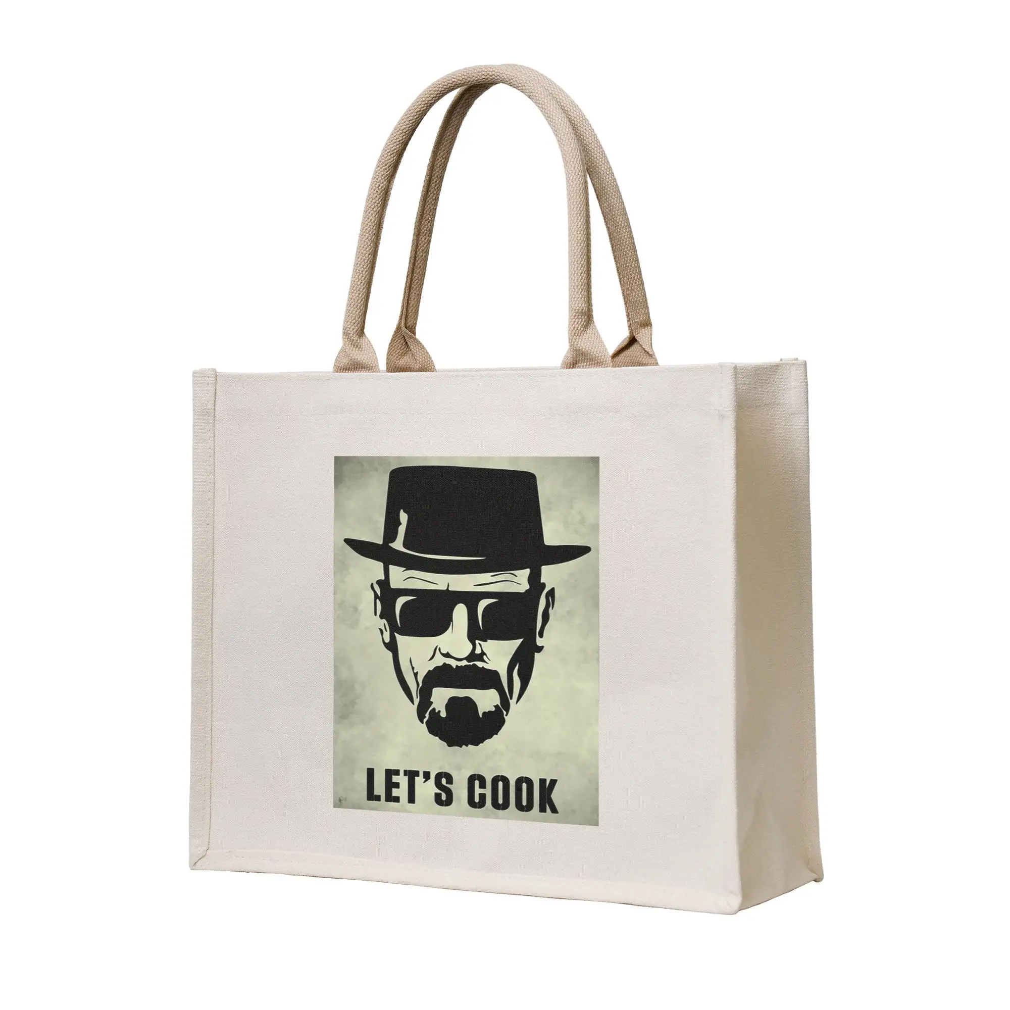 

Сумка-шоппер Heisenberg Lets Cook из холщовой ткани, складная, для девочек, на плечо, дорожная сумка-тоут