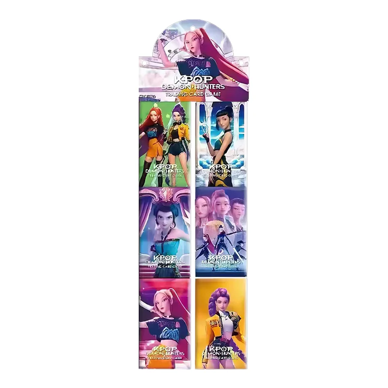 72/288pcs Anime KPop Demon Hunters Figure Collection Card Battle Carte Board Game HUNTR X Rumi Mira Zoey Trading Card Toy
