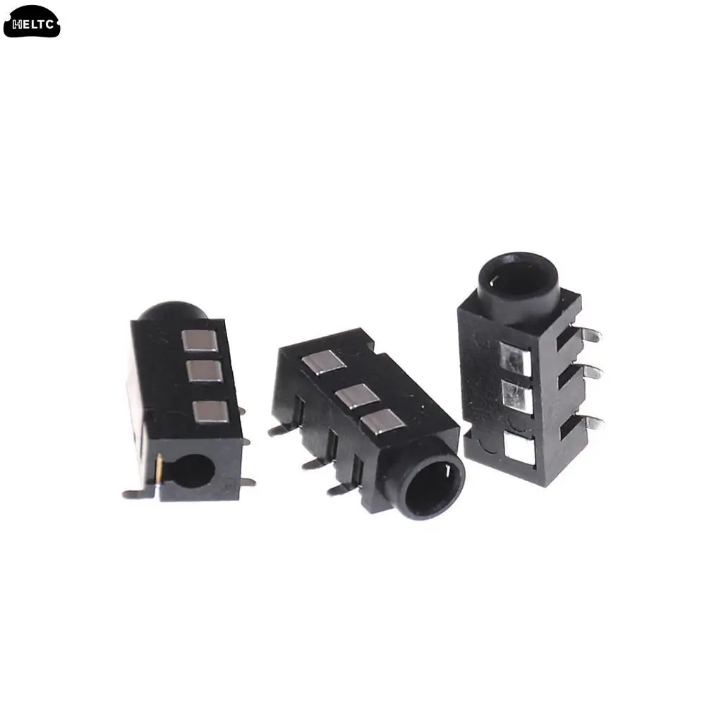 

10PCS/LOT 3.5mm Jack Female Audio Connector 4 Pin DIP Headphone Jack Socket PJ-320A PJ320A Audio Interface Audio Jack Black