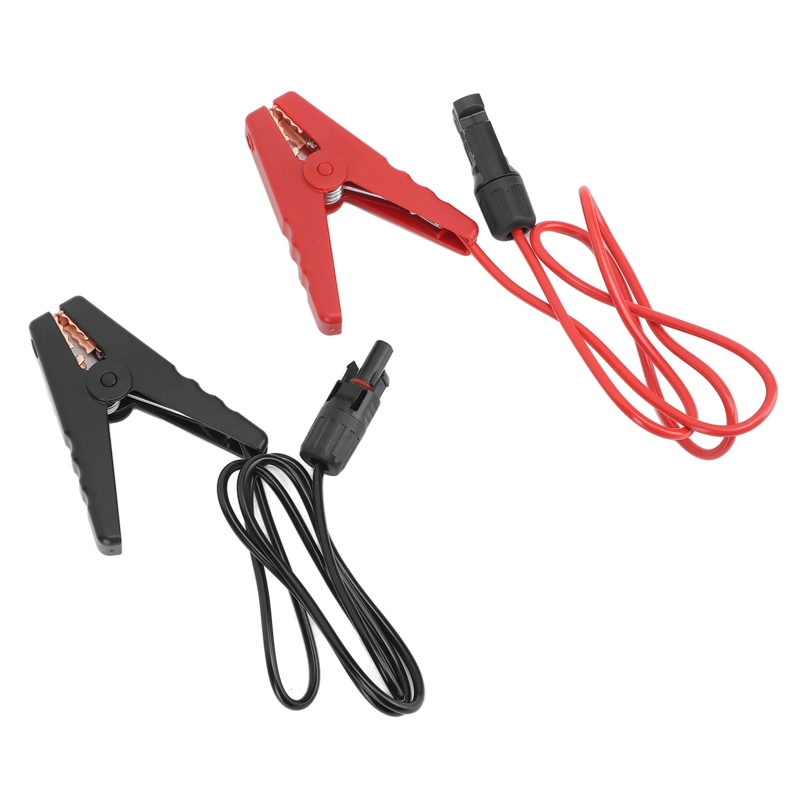 2 قطعة مشبك بطارية الطاقة الشمسية 12AWG قطع الاتصال السريع تمديد كابل شاحن بطارية المشبك موصل للوحة طاقة شمسية السيارات