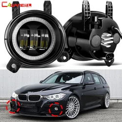 2 X Car Angel Eye LED Fog Light Daytime Running Lamp DRL For BMW F30 F34 F31 316i 320i 316d 325d 330d 318d 320d 335d 328i 335i