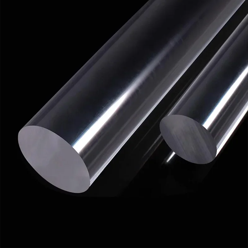 Clear Transparent Plastic PMMA Plexiglass Acrylic Rod Solid Round Bar