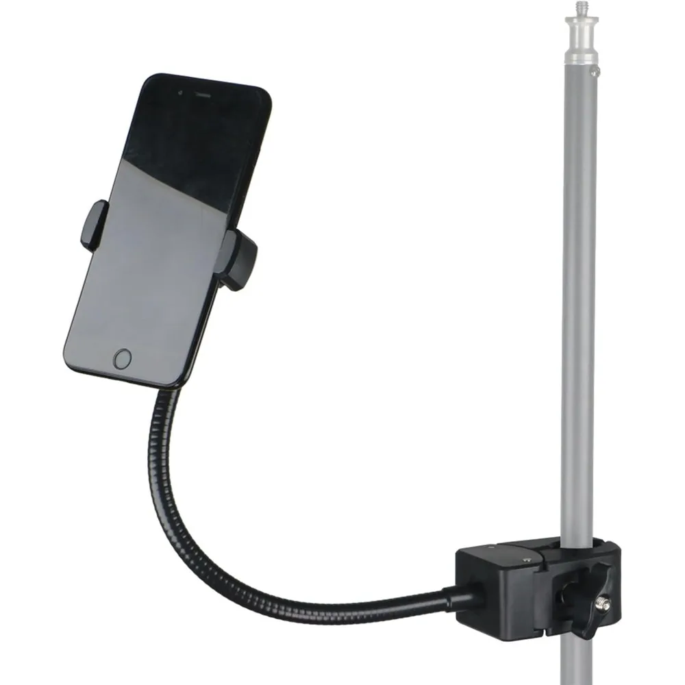 

Drum Kit Phone Holder Clip Mic Stand 360 Flexible Mount Stabilizer for Singing Video Recording Stage