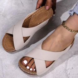 Sandals Shoes Women Summer Beach Women's Sandals Open Toe Women Shoe Non-Slip Walking Shoes Slides Footwear Female Slipper