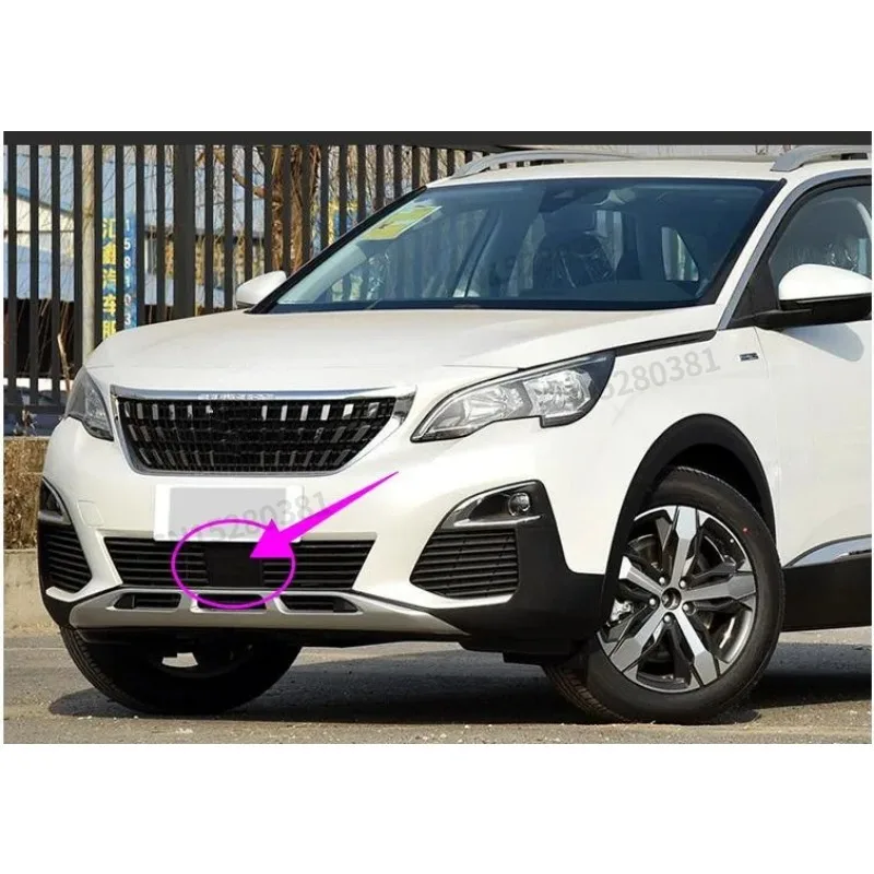 For Peugeot 3008GT 5008 2016-2021 High quality ABS front grille decorative cover  lower middle net cover board car accessories