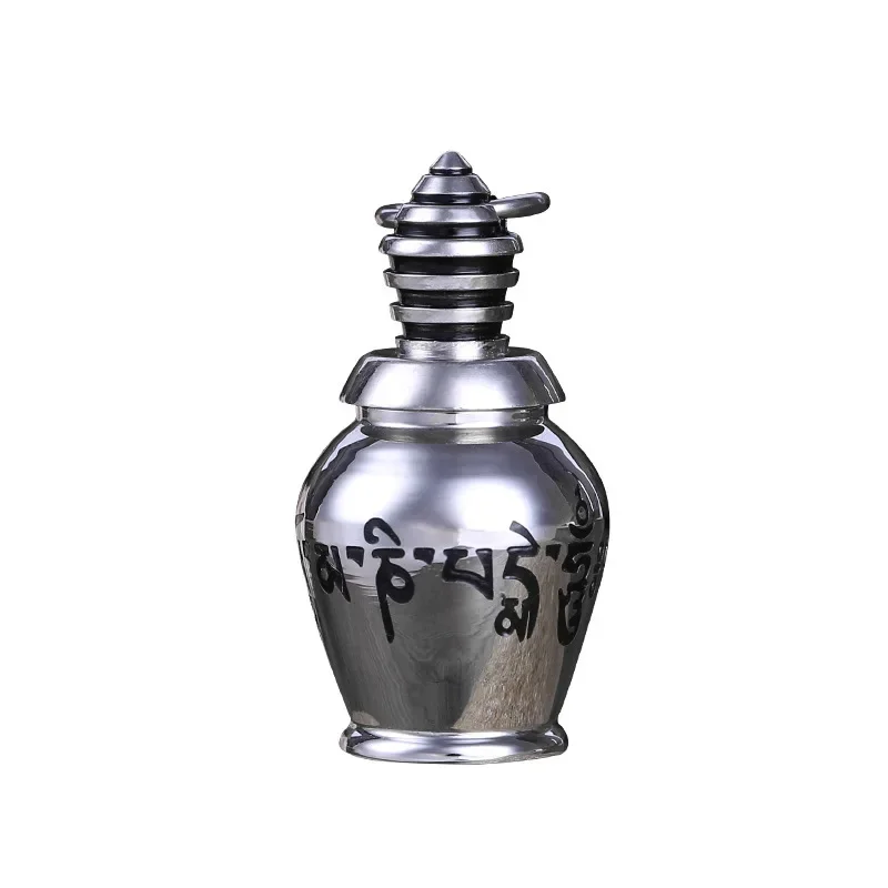 Stainless Steel Pendant Urn Necklace Six-character Mantra Gawu Box Stupa Amulet Necklaces Men Women Accessories Buddhist Jewelry