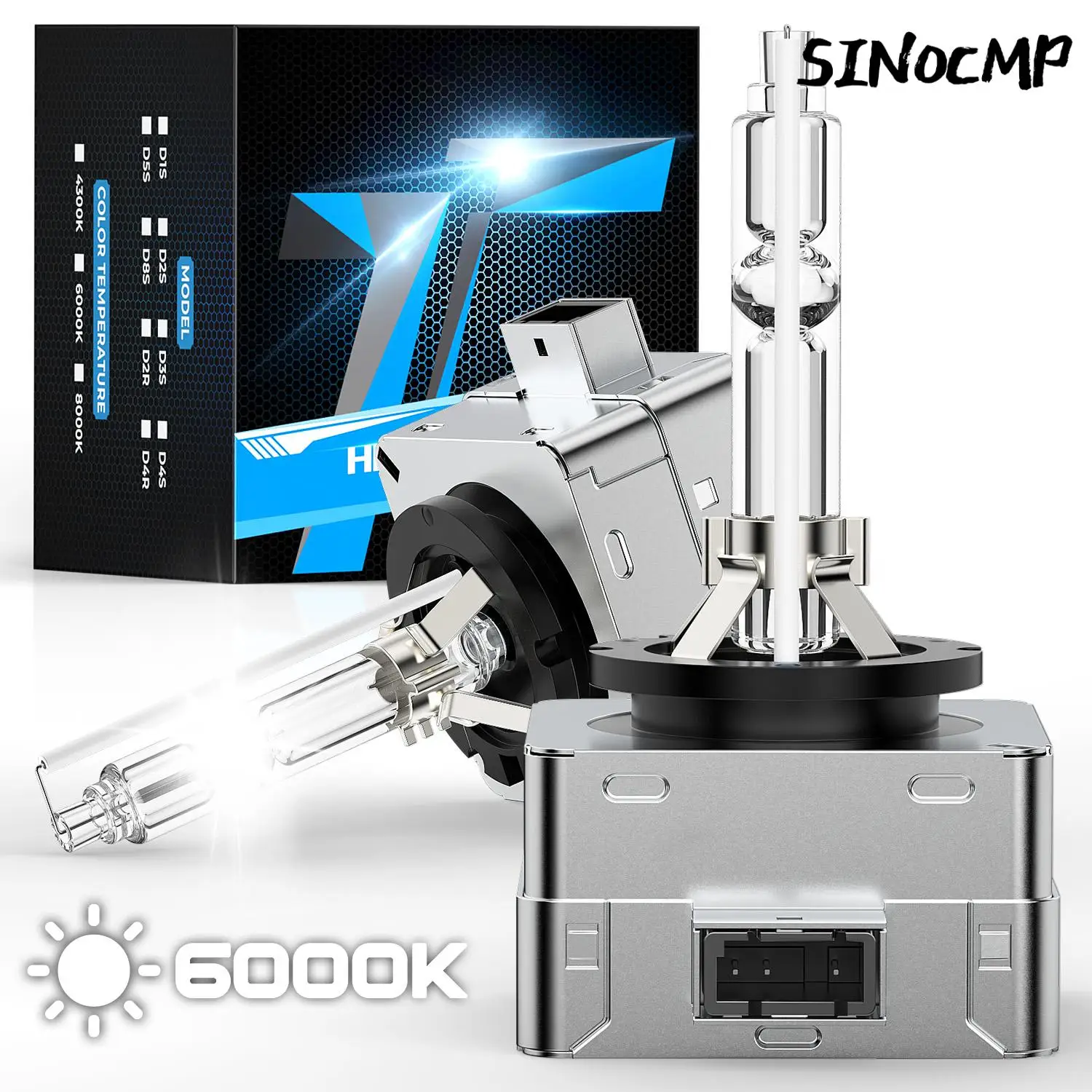 2 Pcs D1S HID 6000K Bulbs Xenon Headlight Bulb 35W Standard Lamps Cars Head Light Car Headlamp Lights 100% Replace Headlamp