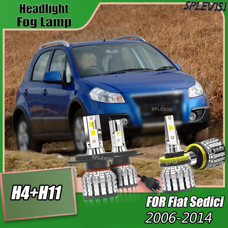 

LED Excellent Fog and Rain Penetration Headlight Foglam Combo For Fiat Sedici 2006 2007 2008 2009 2010 2011 2012 2013 2014