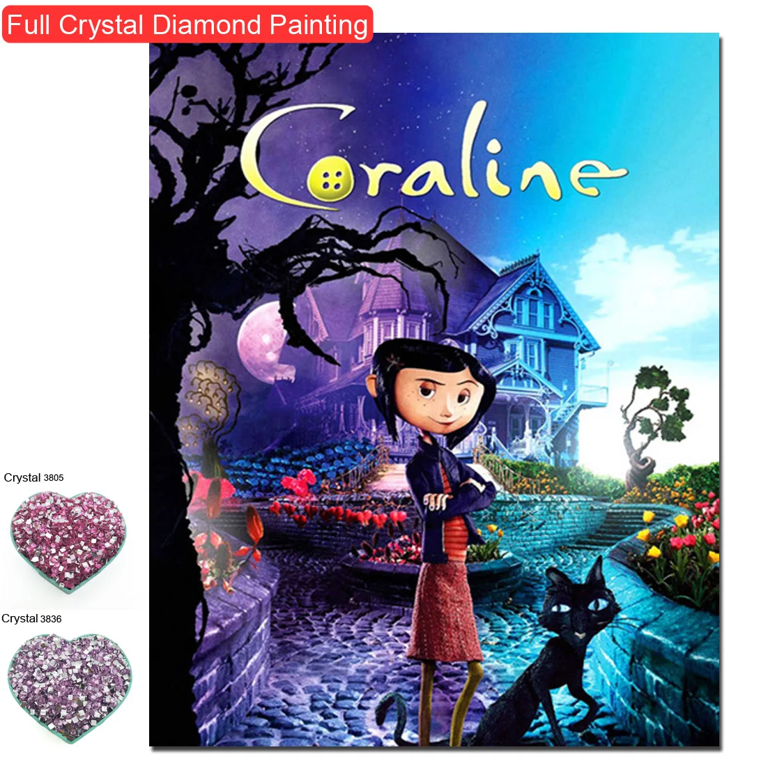 

Софи Красота мультфильм девушка полный хрусталь дрели наборы для вышивки крестом Алмазная вышивка мозаика фотографии ночной кот домашний декор подарки
