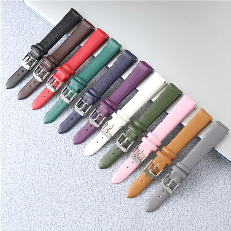 Быстросъемный кожаный ремешок для часов для мужчин и женщин, аксессуары для ремня, замена умных часов, мягкий и SIM-ремешок для часов Быстросъемный кожаный ремешок для часов для мужчин и женщин, аксессуары для ремня, замена умных часов, мягкий и SIM-ремешок для часов