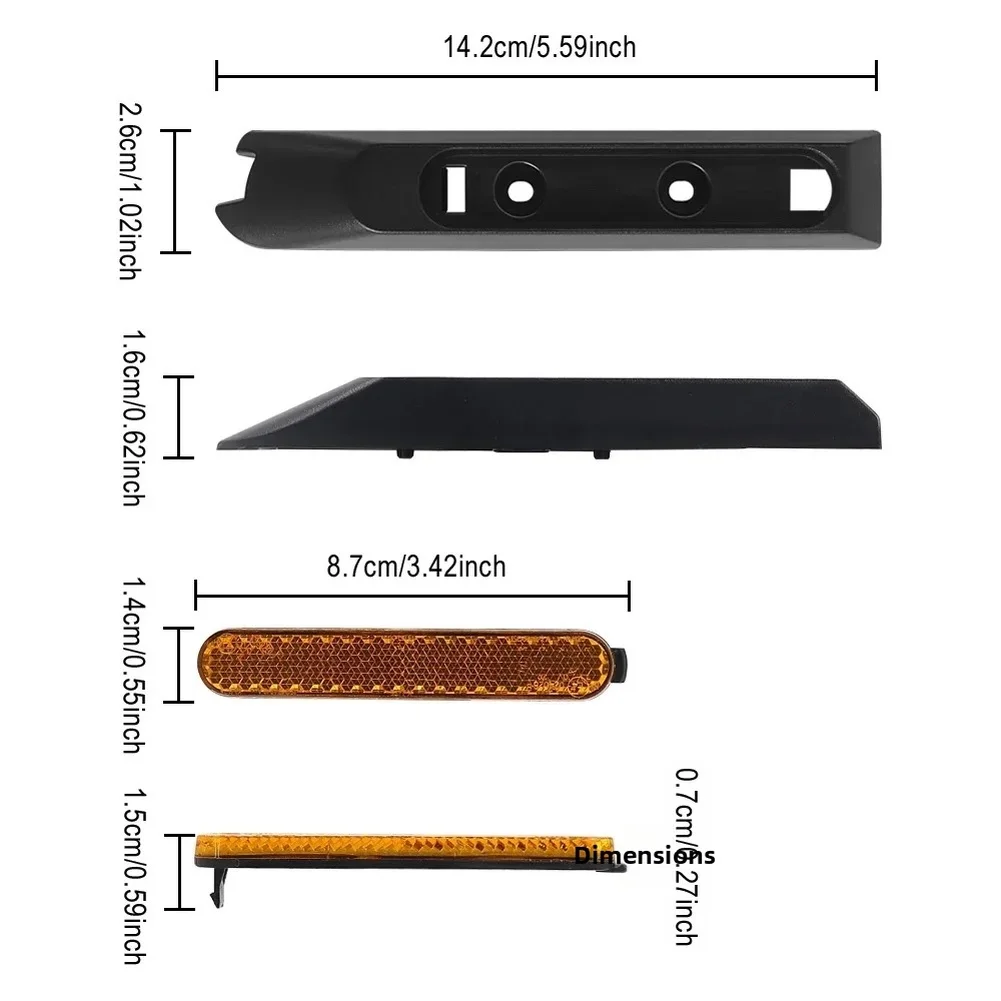 

Светоотражающий чехол для переднего колеса электрического скутера Ninebot GT1, высокая видимость, простая установка, материал ABS, аксессуар для скутера