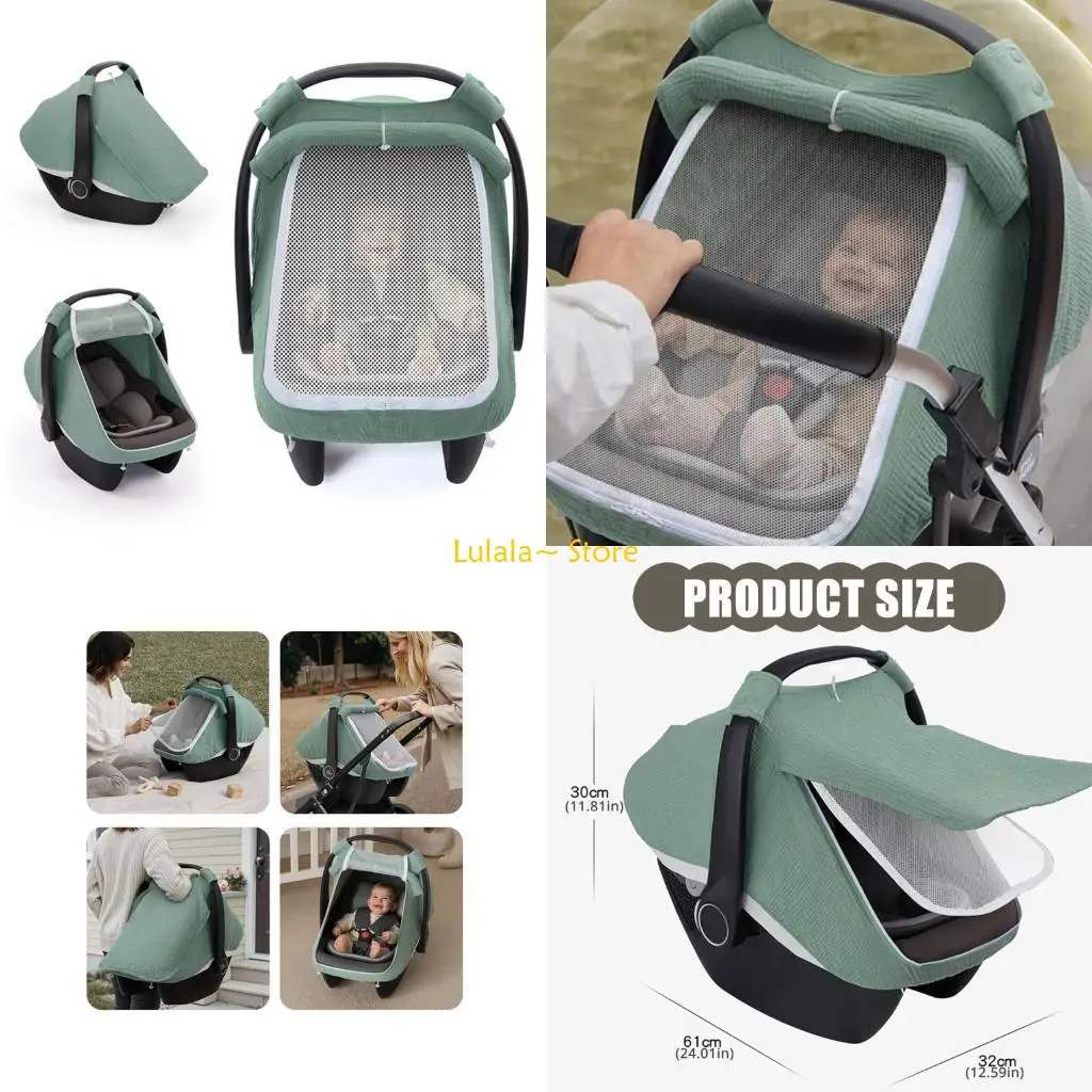 y4qa-dosel-para-asiento-coche-bebe-proteccion-completa-360-​​grados-funda-para-asiento-coche-gasa-algodon