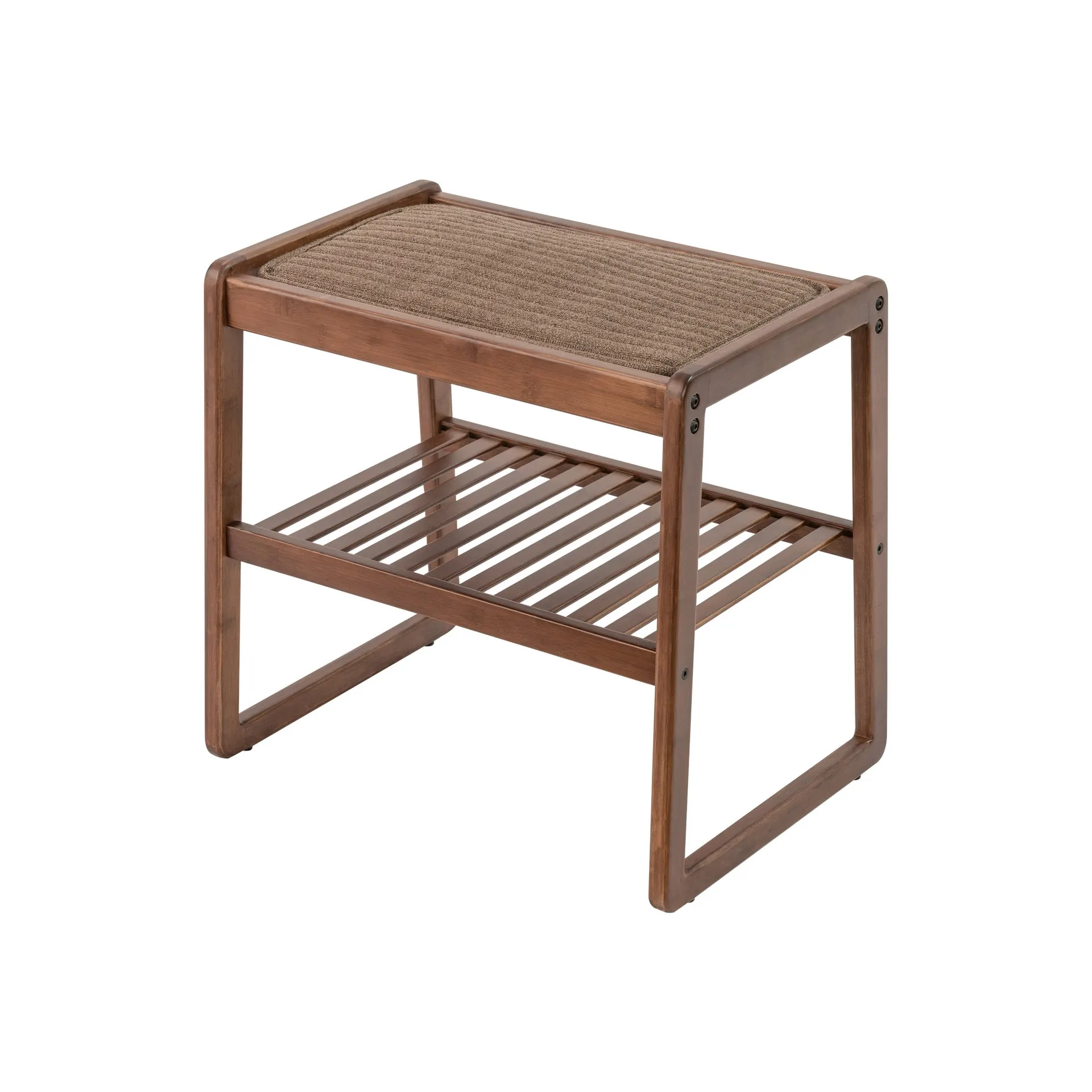 

Mingjing Home Modern Simple Stool Change Shoes Small Short Stool Chinese Bath Bamboo Stool Light Luxury Balcony Mini Chair