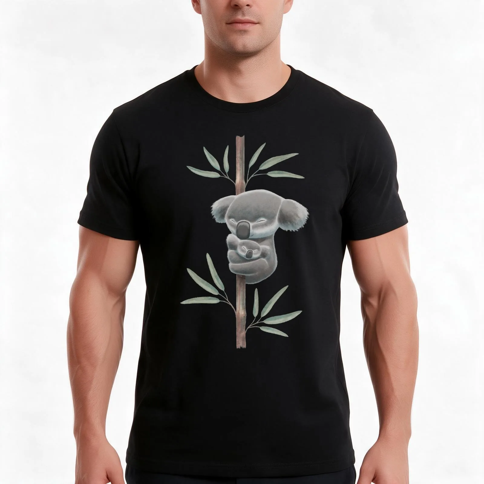 Sleeping koalas (Bushfire Emergency Wildlife Fund) T-Shirt, Summer Casual Cotton Tee, Oversized Streetwear Tops, 100% Cotton