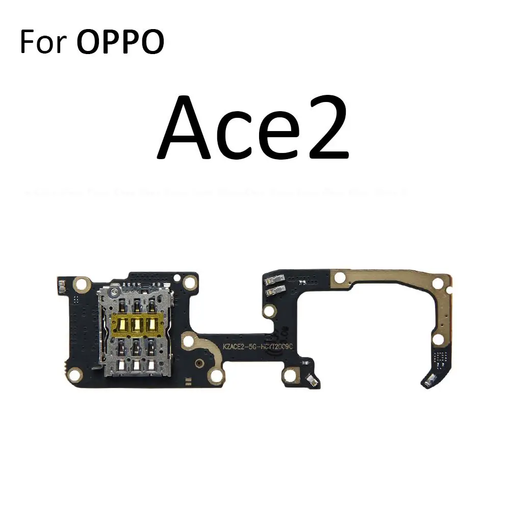 SIM Tray Card Reader Holder Connector Flex Cable For OPPO Find X2 Neo Ace2 Reno3 Reno4 Reno5 Reno6 Reno7 SE Reno8 Reno9 Pro 5G