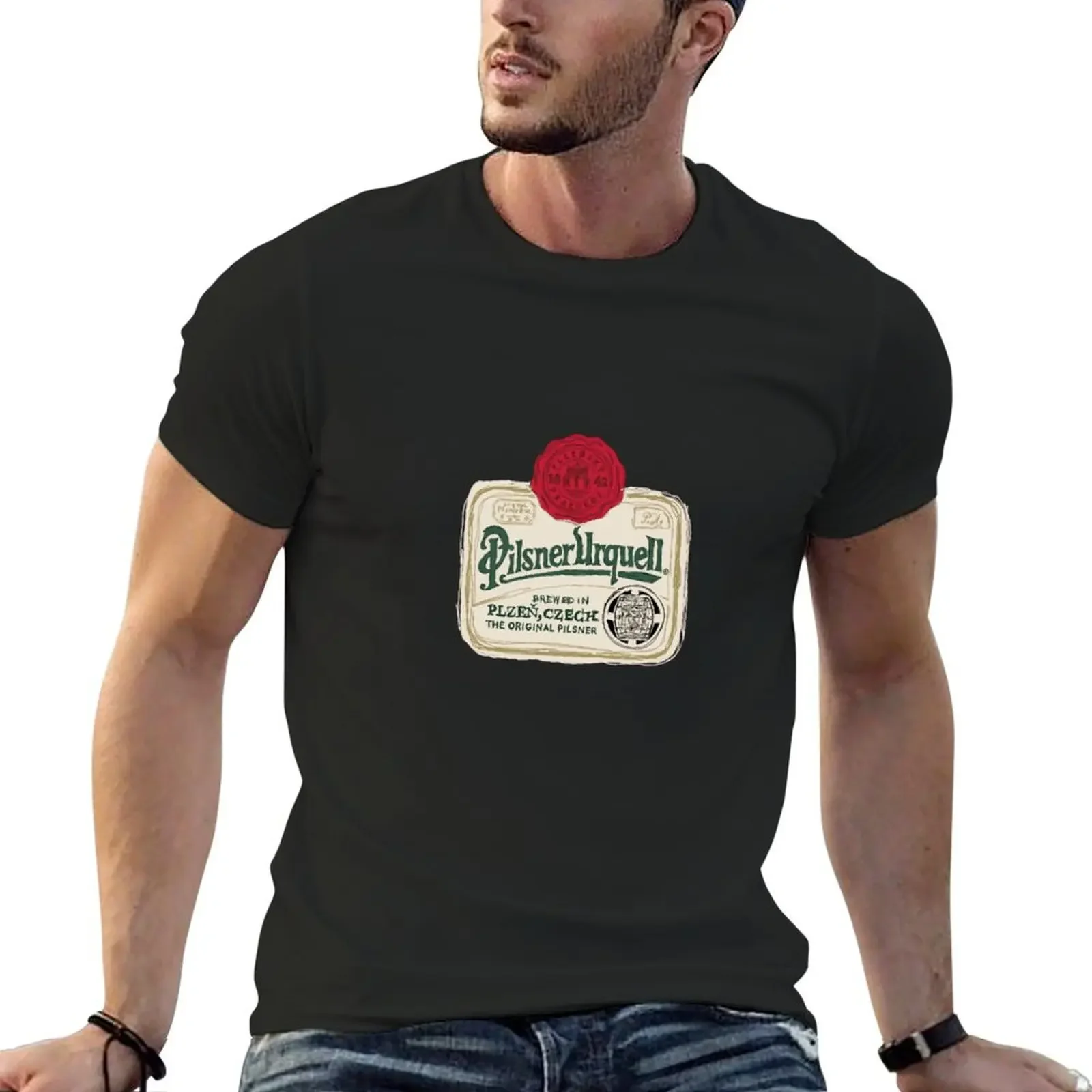 

Pilsner Urquell POP Essential T-Shirt cotton graphic tees summer clothes big and tall t shirts for men