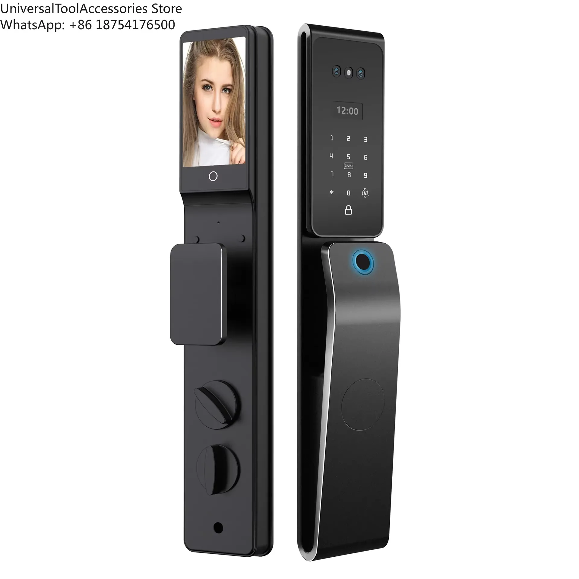 Waterproof Face Fingerprint LockS App Wifi Camera Keyless Card Digital Door Video   Door Lock