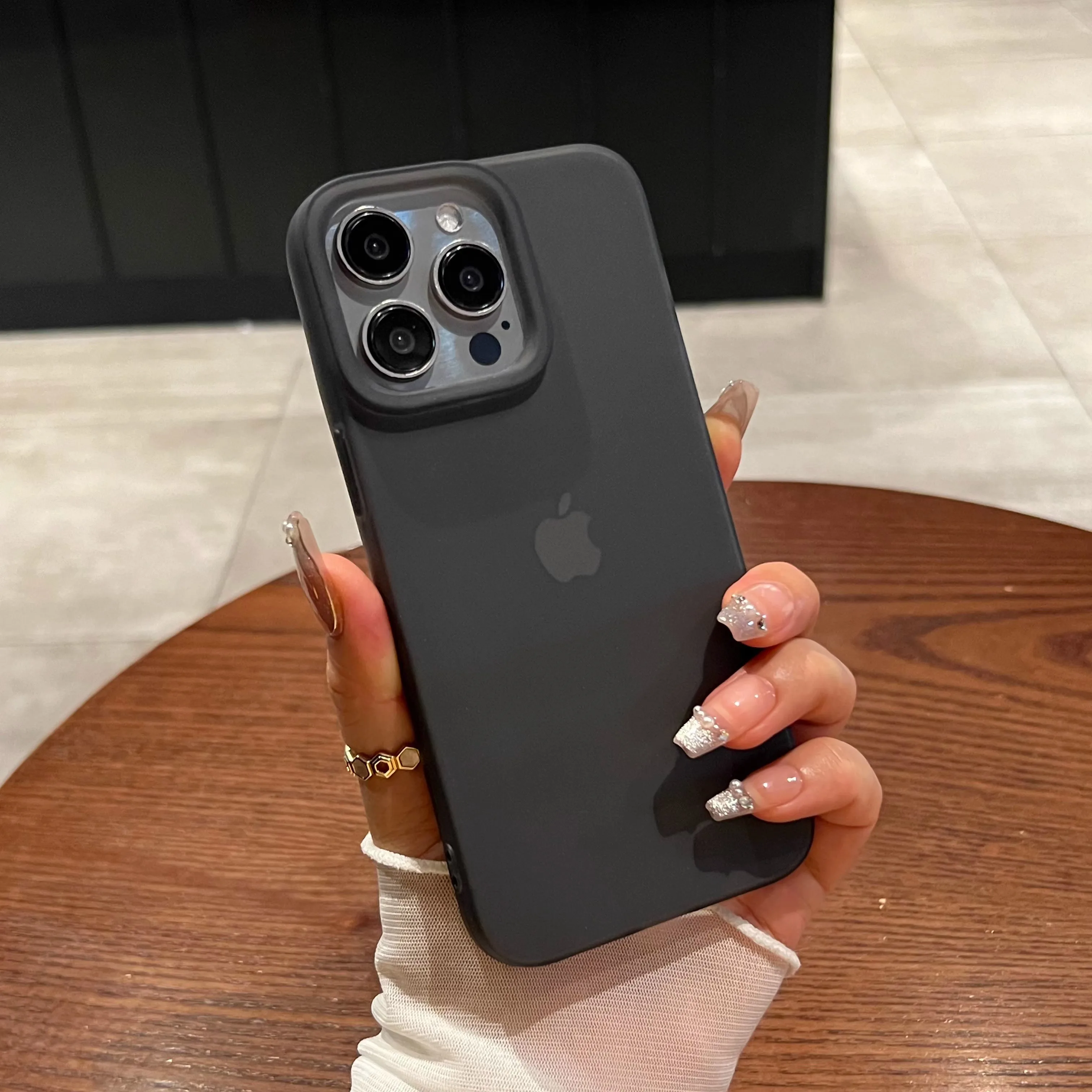 حافظة هاتف شفافة رفيعة للغاية لهاتف آيفون 16 15 14 Plus 11 12 13 Pro Max X XR Xs MAX غطاء ناعم مقاوم للصدمات