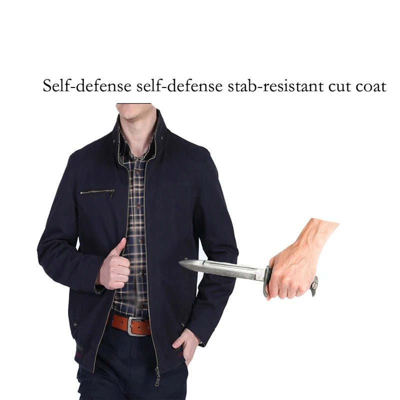 Self Defense Security Anti-cut Anti-sta Hack Wear On Both Sides Jacket Military Stealth Defensa Police Personal Tactics Clothing