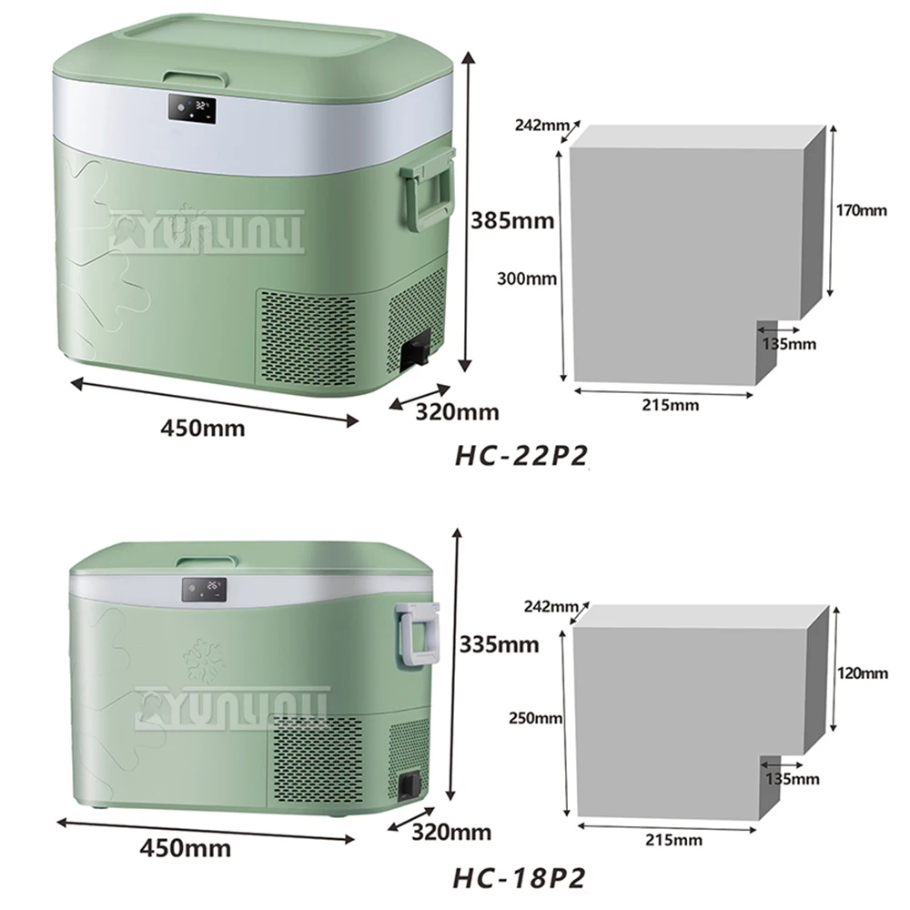 Mini Refrigerator Car Fridges 12/24V Drinks Cooler Compressor Refrigeration Machine Nevera De Viaje