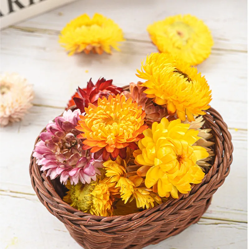 

50pcs Chrysanthemum Real Natural Dried Flowers Candle Epoxy Resin Pendant Candle Making DIY Candle Aromatherapy Accessories