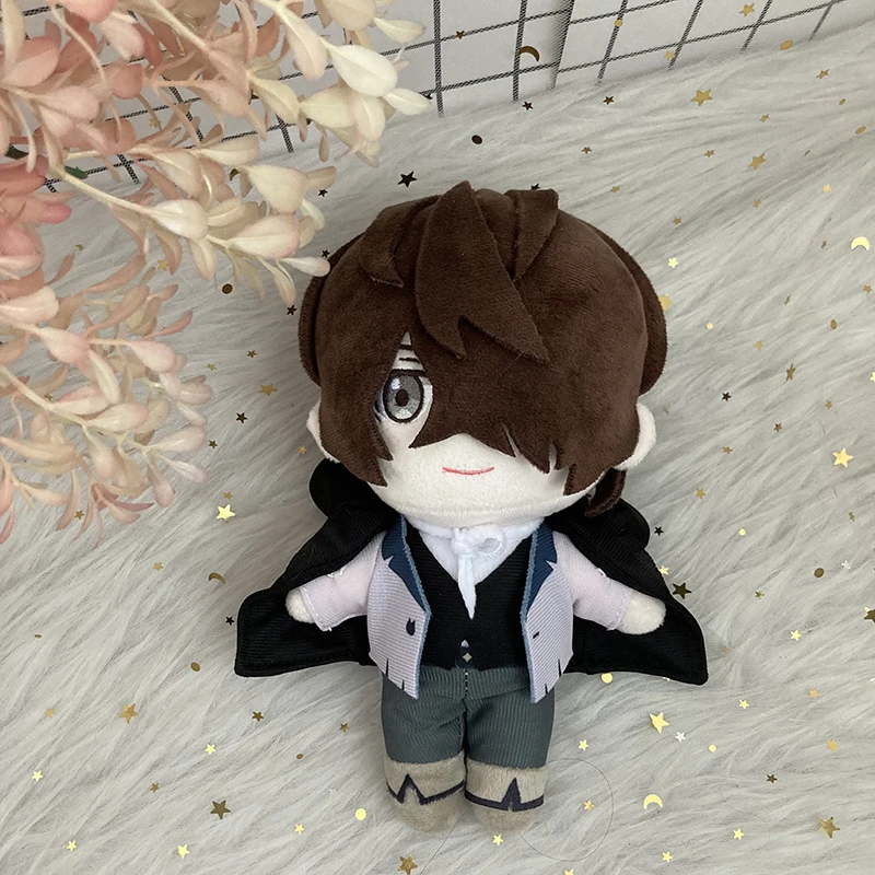 New 20cm Bungou Stray Dogs Plush Doll Edgar Allan Poe Oda Sakunosuke Cosplay  Stuffed Plushie Toys Fans Christmas Birthday Gift