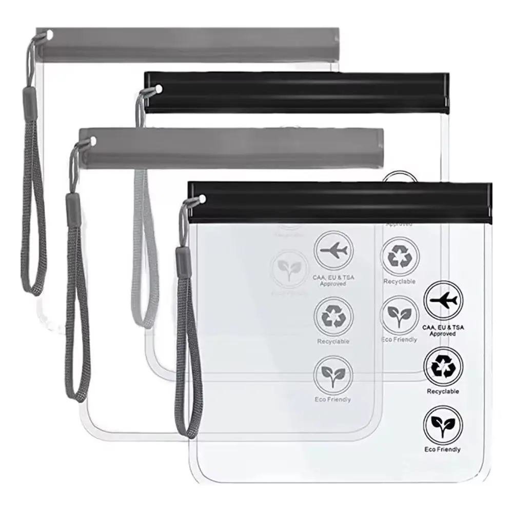 

1Pcs Waterproof Toiletry Bag Transparent Leakproof Flight Make Up Bag Airport Security EVA Cleaning Storage Organizer For Women