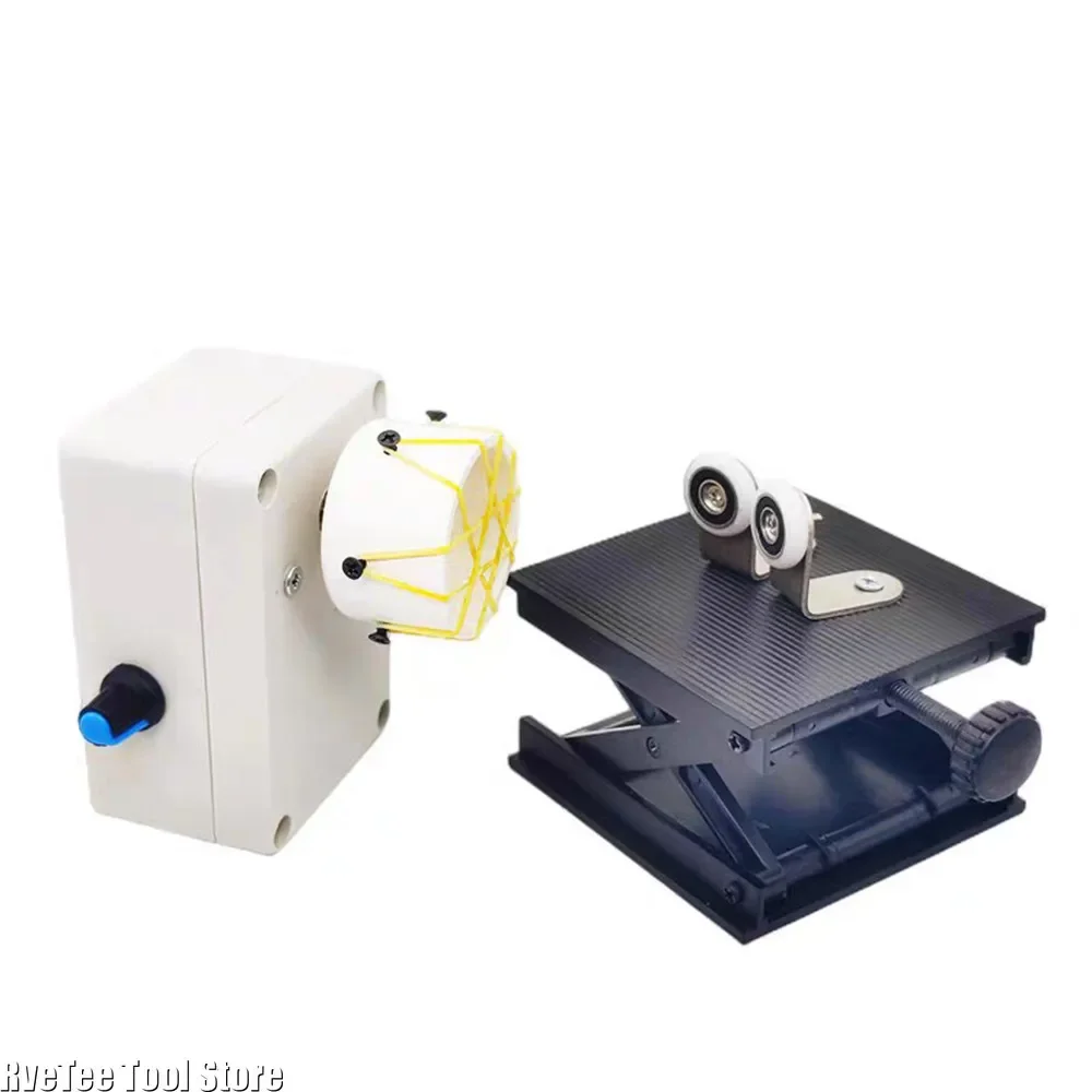 آلة لصق راتنجات الايبوكسي لتقوم بها بنفسك قابل للتعديل 0-50 دورة في الدقيقة آلة تغليف الأسلاك معدات لف قضيب الصيد