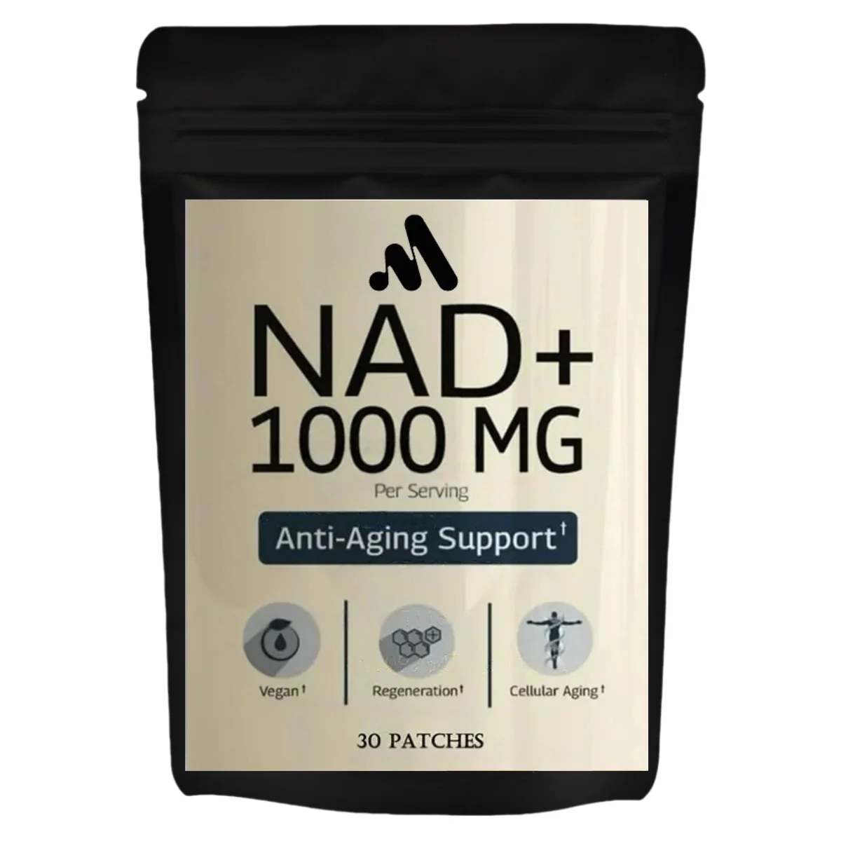 

30 Patches NAD+ Transdermal Patches with Resveratrol, Quercetin - Cellular Energy & Repair, Healthy Aging Antienvejecimiento