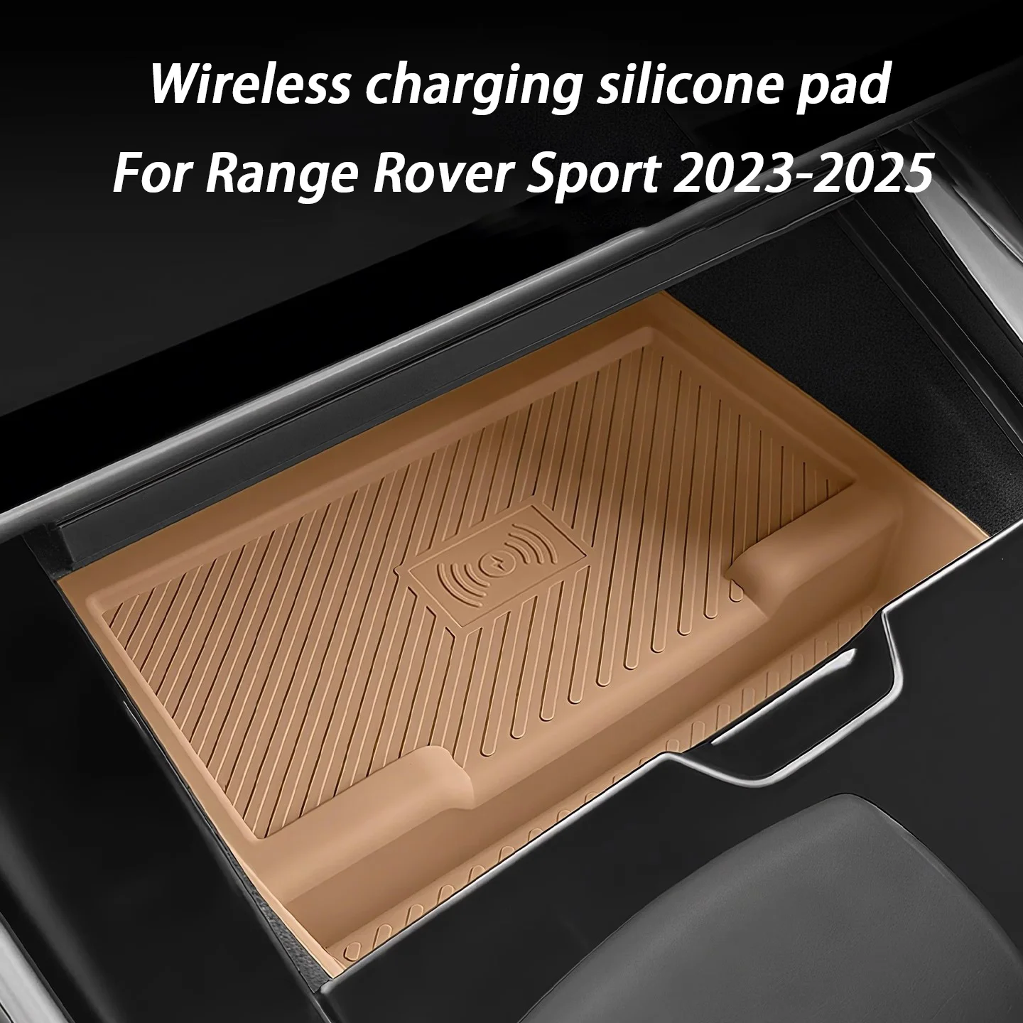 

Car Interior Central Control Mobile Phone Wireless Charging Silicone Anti-slip Pad For Land Rover Range Rover Sport 2023-2025