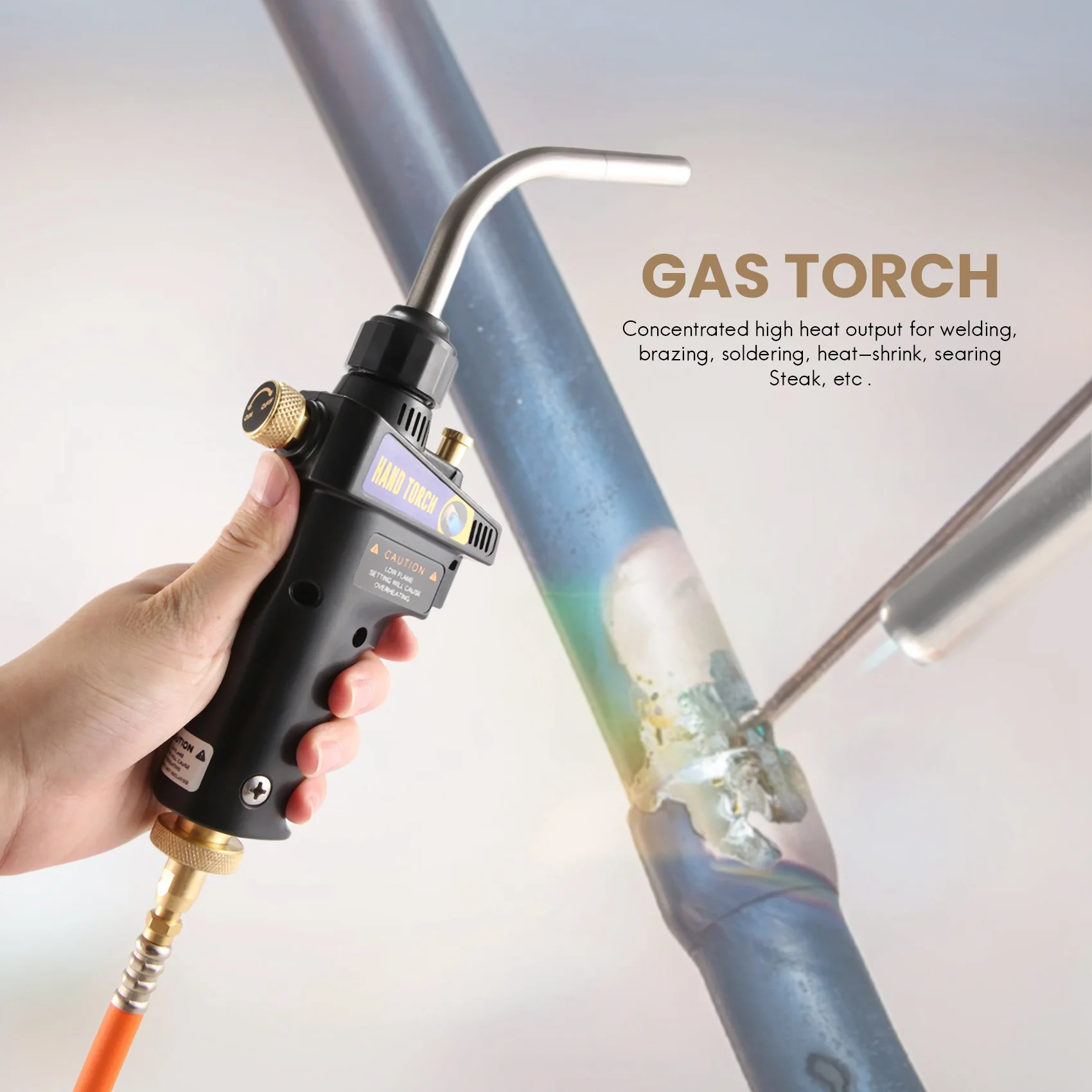 for Mapp Gas Brazing Torch Trigger-Start Torch Self Ignition Trigger 1.5M Hose for All Soldering