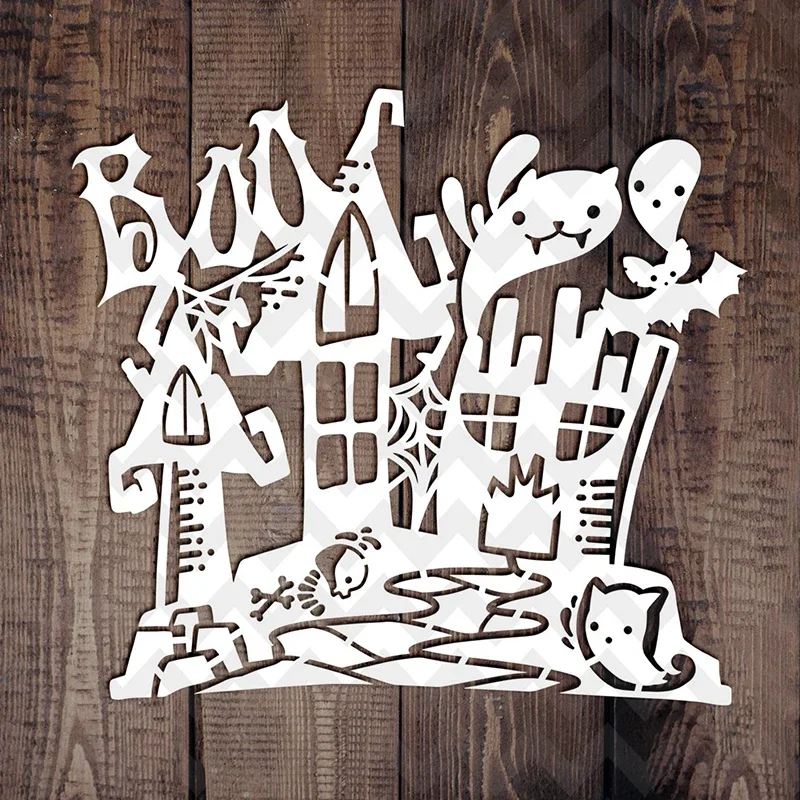 

Mmao Craft металлические штампы для резки, форма для резки, новая рамка для Хэллоуина, скрапбукинг, нож для рукоделия, форма, лезвие, трафареты, штампы