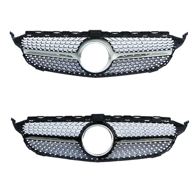 

Damei Original Quality Diamond Style Front Grilles Racing Sporty Grill C-Class W205 Bumper Grille For Mercedes Benz 2015-201