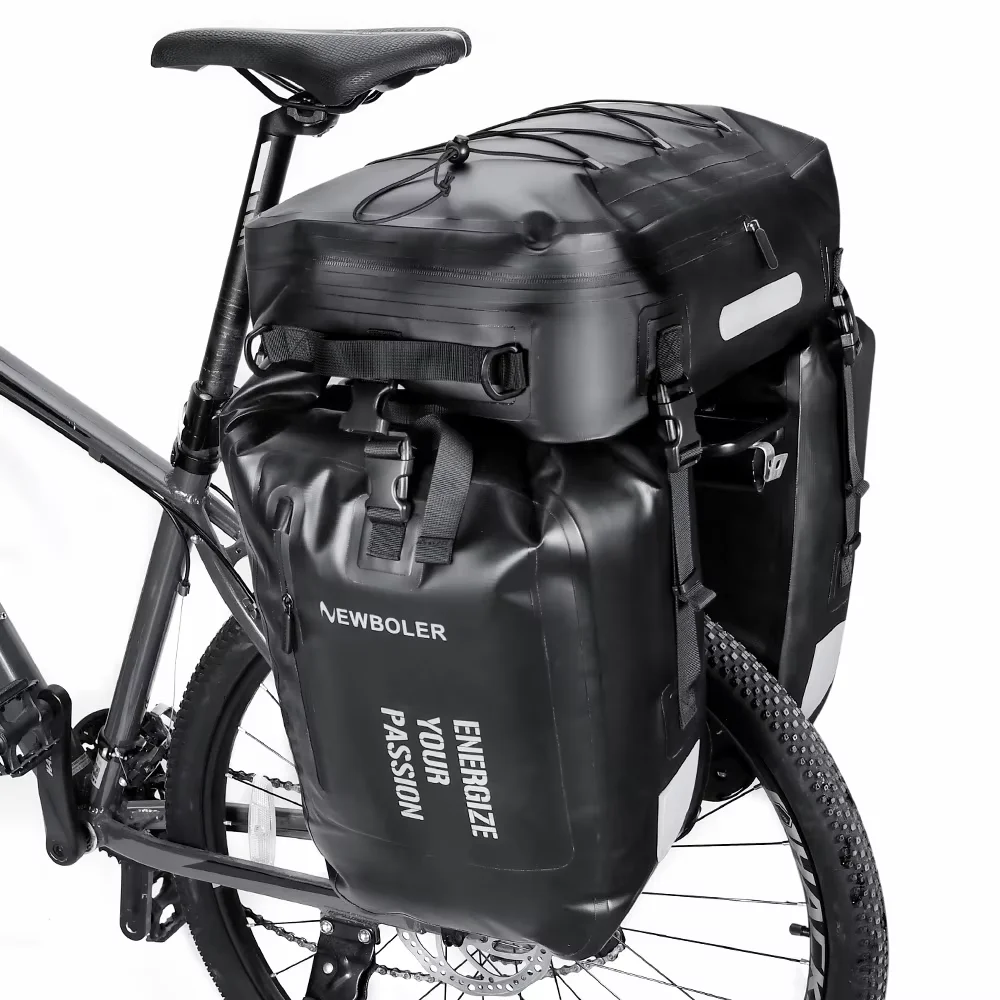 AliExpress NEWBOLER Bike Pannier Bag 3in1 Multifunction Waterproof Big Capacity Rack Seat Trunk Bags For Mtb Road Folding Bicycles E-Bike