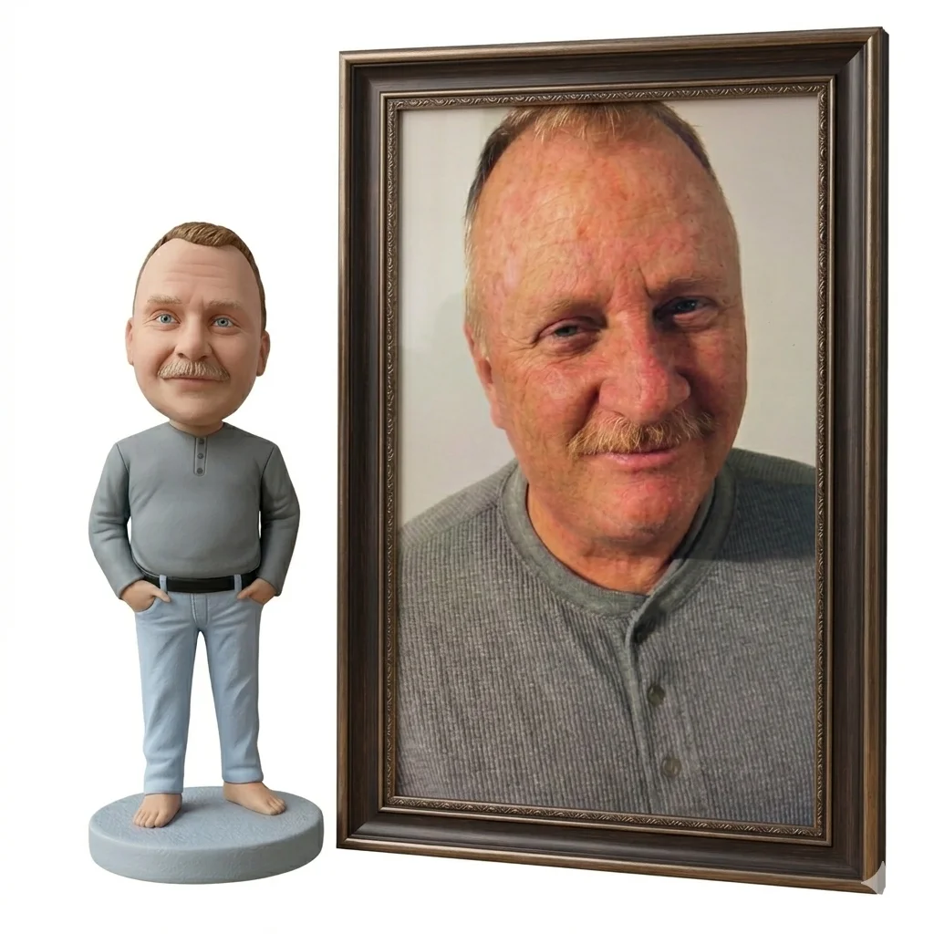 Custom Bobblehead from Photo, Handmade Customized Bobble Head Doll, Unique Personalized birthday / souvenir Gift