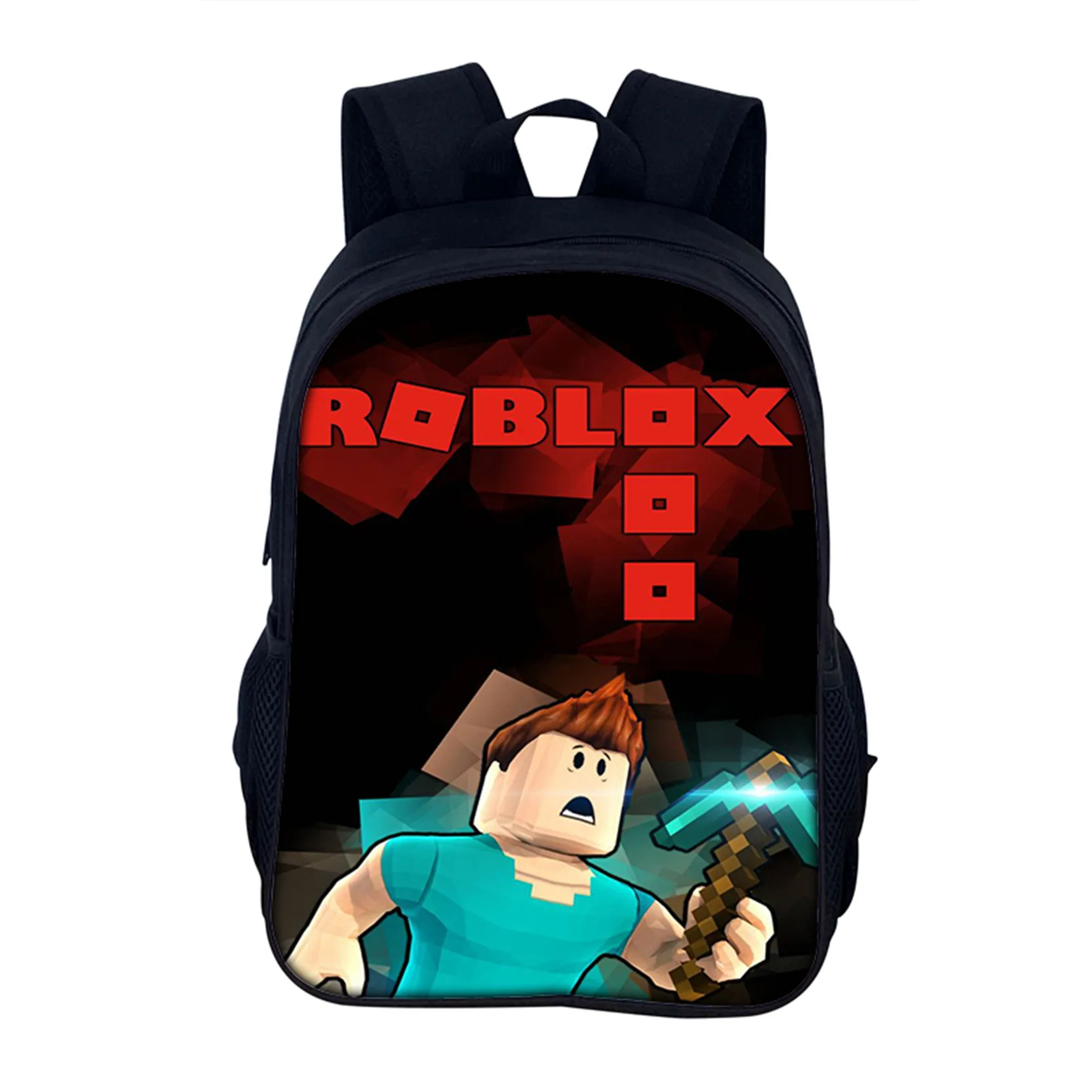 Детский рюкзак с героями мультфильмов R-ob-lox, классический дорожный рюкзак, школьная легкая сумка для книг для мальчиков и девочек