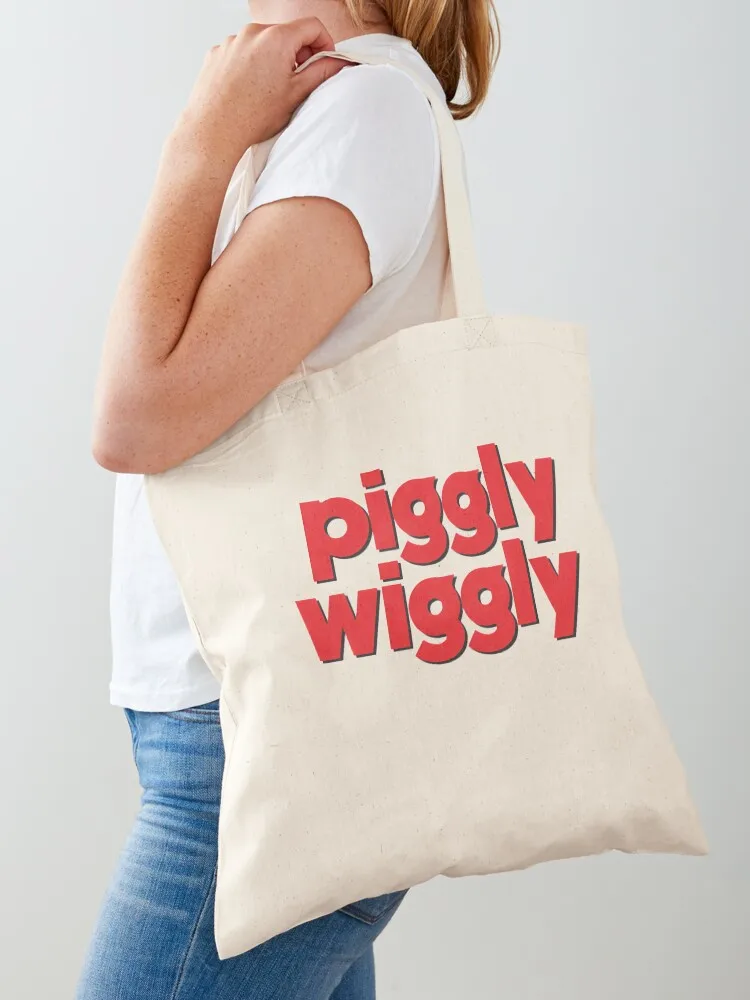 

Vintage Piggly Wiggly Logo Tote Bag canvas bags shopping bag ecological bags female bag
