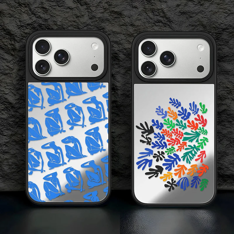 6082411 Mirror Surface Magnetic Phone Case Cover for IPhone 13 14 15 16 17 18 Pro Max Case