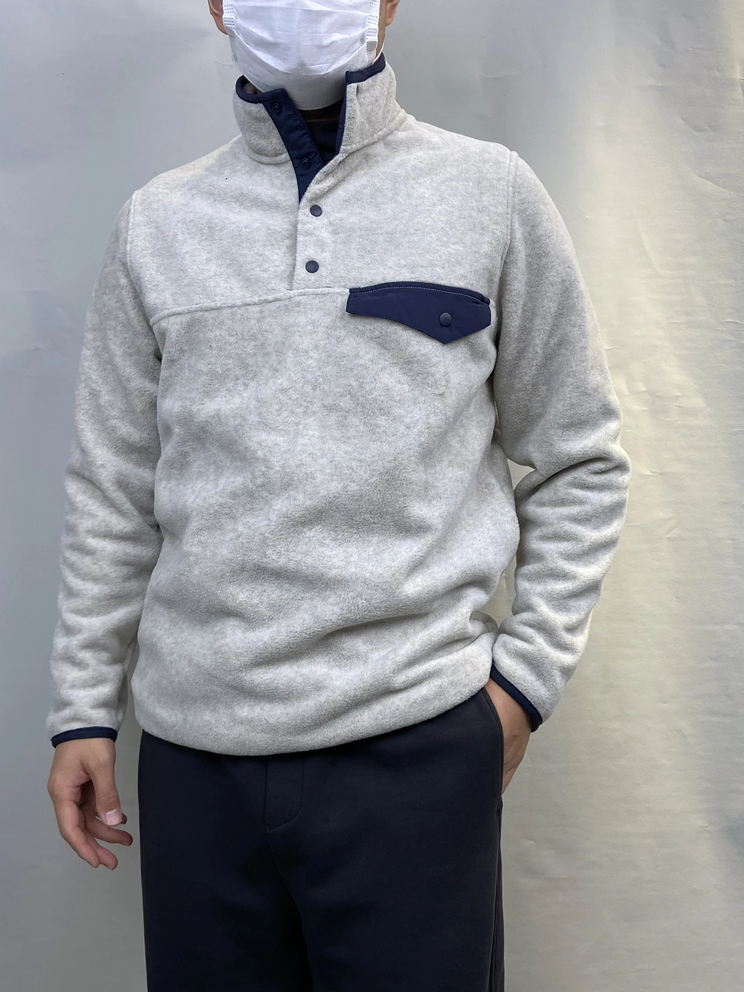 

Dibird Men's Fce Jaet Stand Collar Outdoor Sports Casual Top Long Sve Nylon Youth Winter Outerwear Base irt