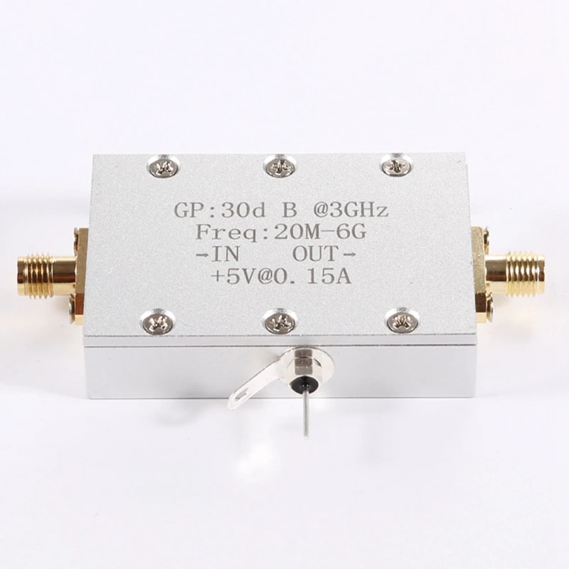 Amplifier Module 20M-6G Wideband RF Low Noise Amplifier High Gain 30Db LNA Microwave Amplification Receiver Module