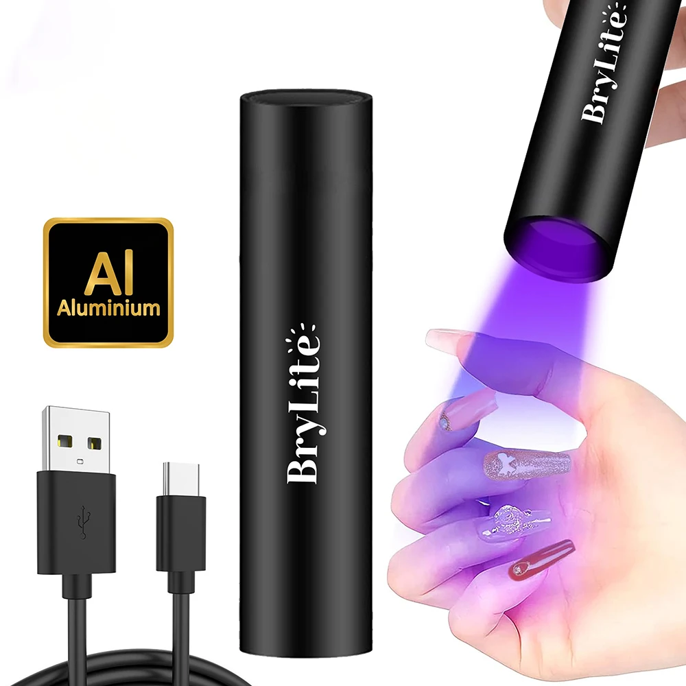 Handheld Monogram Lamp UV LED Nail Light For Curing All Gel Polish USB Rechargeable Quick Dry Manicure Machine Nail Art