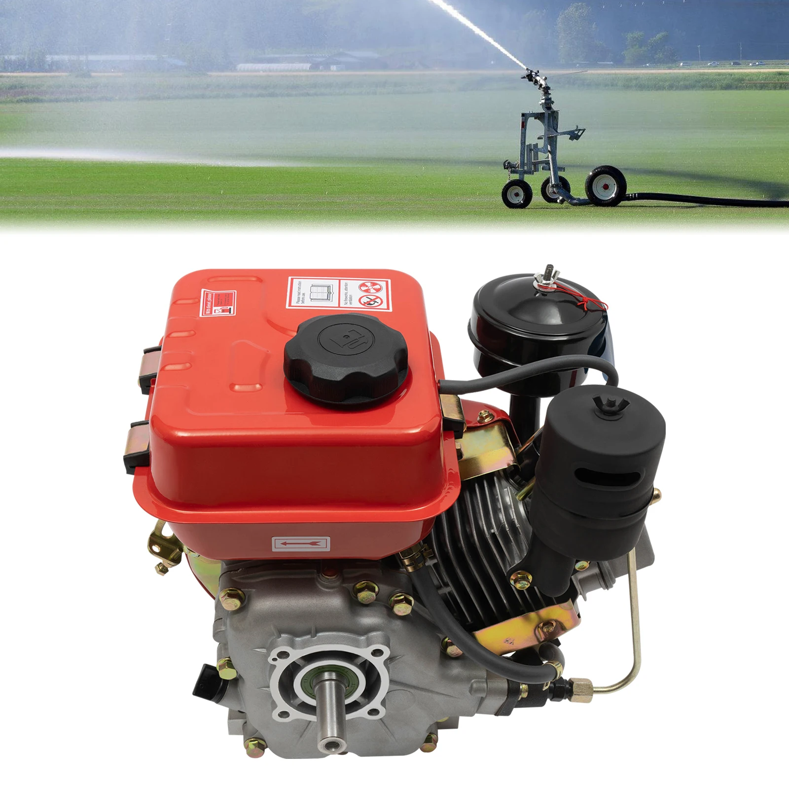 

Diesel Engine Single Cylinder 168F 4 Stroke 196cc 3HP Single Cylinder Air Cooled Diesel Engine for Farming Machinery Kart Bike